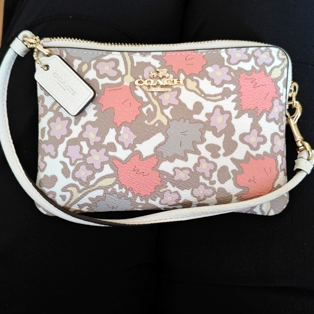 Genuine floral coach coin purse wallet.  Mint condition!!!